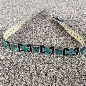 Stylish Green and Silver Women's Belt